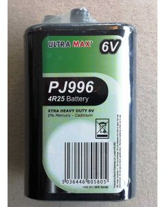 Ultra Max PJ996 6V Mercury cadmium heavy duty lantern battery