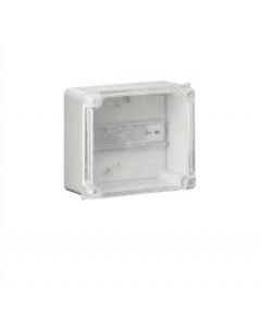 Wiska 6817GLH CLWIB3/DR Surface Sealed Box with Clear Lid & DIN Rail IP65 